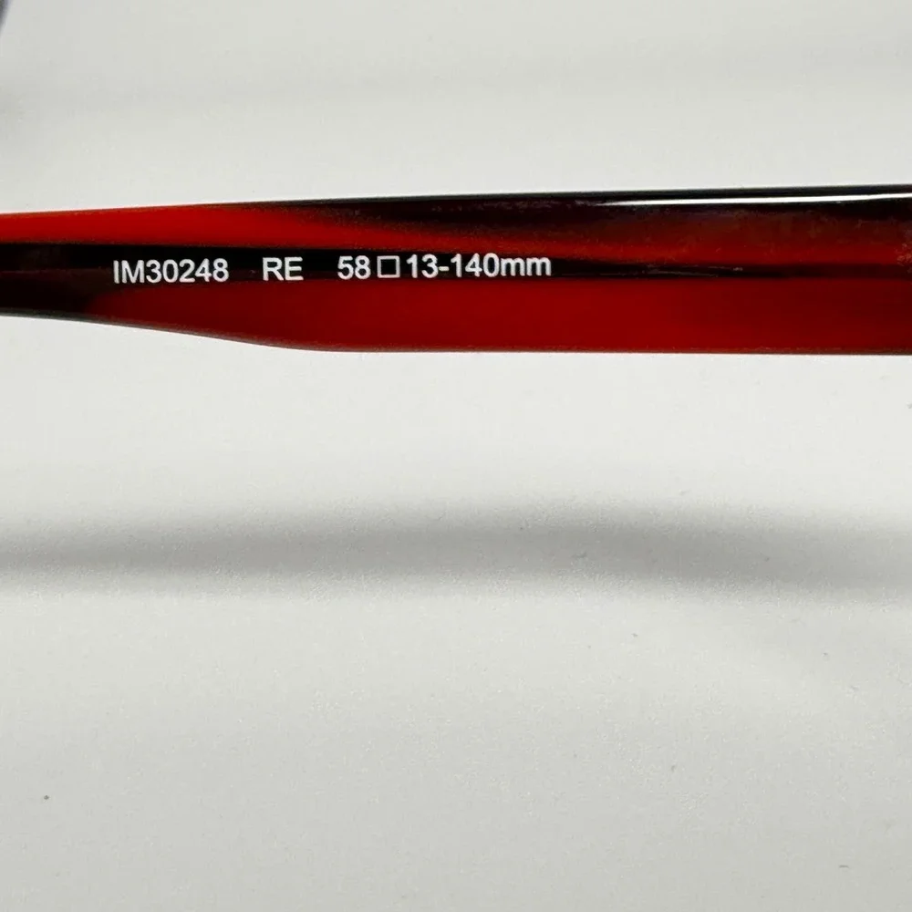 Isaac Mizrahi IM30248 RE Red Gold Cat Eye Eyeglasses Frames 58 13 140mm‎ Womens